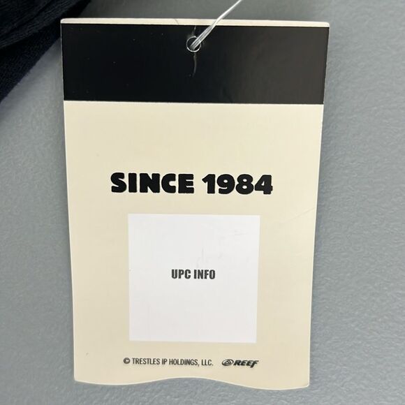 New Reef Surf Black Retro Logo Short Sleeve Graphic Tee Size L - Picture 4 of 6